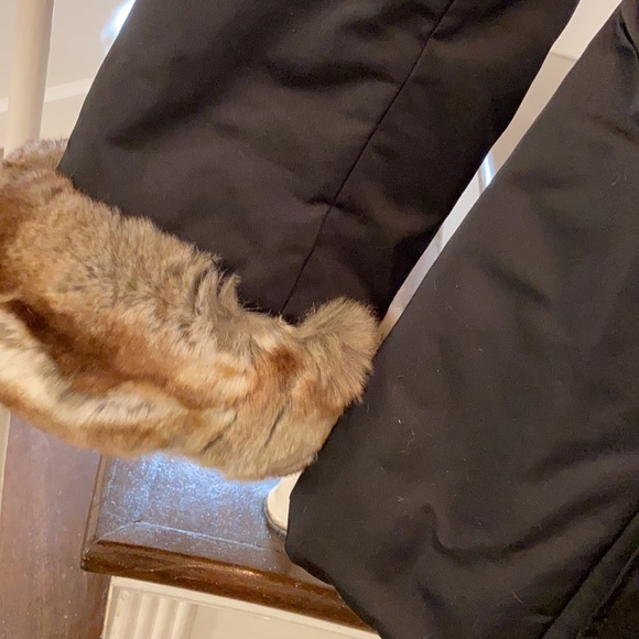 Private label rabbit- fur trimmed jacket, size 8 - Picture 4 of 9